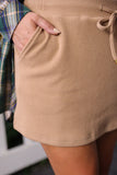 PREORDER - Jess Lea Well Loved Ribbed Skort - Tan