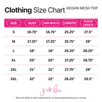 PREORDER - Keigan Mesh Top - Thankful Plaid