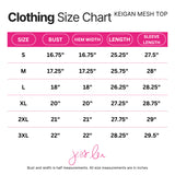 PREORDER - Keigan Mesh Top - Thankful Plaid