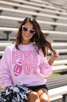PREORDER - Pink Out Checkered Sweatshirt