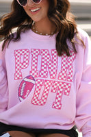 PREORDER - Pink Out Checkered Sweatshirt