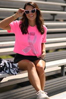 PREORDER - Watercolor Pink Out Ribbon Graphic Tee in Youth & Adult