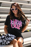 PREORDER - Pink Out Leopard Bolt Youth & Adult Graphic Tee