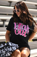 PREORDER - Pink Out Leopard Bolt Youth & Adult Graphic Tee