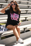 PREORDER - Pink Out Leopard Bolt Youth & Adult Graphic Tee