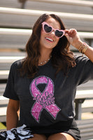 PREORDER - Pink Out Disco Ribbon Youth & Adult Graphic Tee