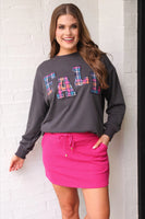 PREORDER - Jess Lea Fall Plaid Patch Pullover
