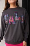 PREORDER - Jess Lea Fall Plaid Patch Pullover