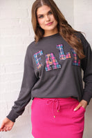 PREORDER - Jess Lea Fall Plaid Patch Pullover
