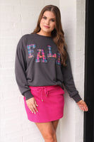 PREORDER - Jess Lea Fall Plaid Patch Pullover