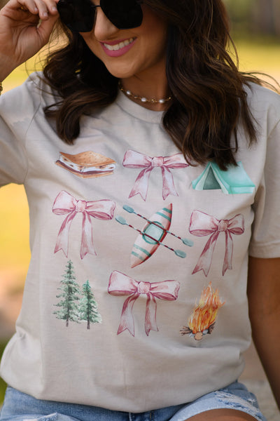 PREORDER - Camping Bows Graphic Tee
