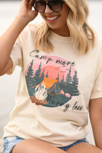 PREORDER - Camp More Worry Less Graphic Tee