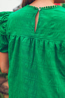 PREORDER - Jess Lea Kimber Eyelet Top, Green