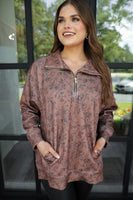 PREORDER - Jess Lea Everyday Pullover - Rosewood Bloom