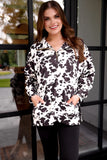 PREORDER - Jess Lea Everyday Pullover - Chocolate Cowhide Couture