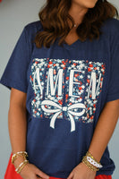 PREORDER - Amen Patriotic Stars Graphic Tee