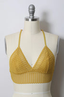 Ribbed Lace Boho Racerback Bralette