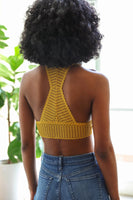Ribbed Lace Boho Racerback Bralette