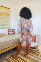 Floral Summer Festival Motif Kimono