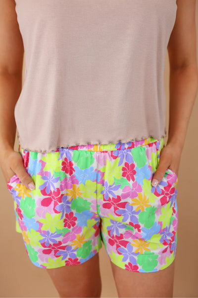 PREORDER - Jess Lea Casual Outing Shorts, Multi Floral