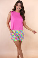 PREORDER - Jess Lea Casual Outing Shorts, Multi Floral