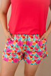 PREORDER - Jess Lea Casual Outing Shorts, Multi Tropical Floral