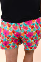 PREORDER - Jess Lea Casual Outing Shorts, Multi Tropical Floral