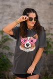 PREORDER - Faux Corgi Embroidery Graphic Tee in Youth & Adult