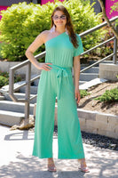 MEDIUM ONLY Jess Lea Tiffany One Shoulder Jumpsuit