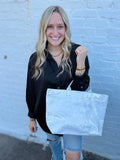 The Tote Bag - Blue & White