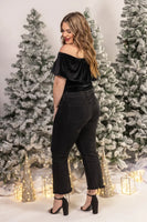 Jess Lea Just A Crush Velvet Bodysuit