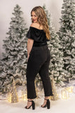 Jess Lea Just A Crush Velvet Bodysuit
