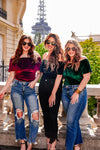 Jess Lea Just A Crush Velvet Bodysuit