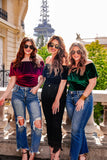Jess Lea Just A Crush Velvet Bodysuit