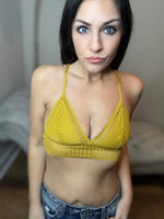 Ribbed Lace Boho Racerback Bralette