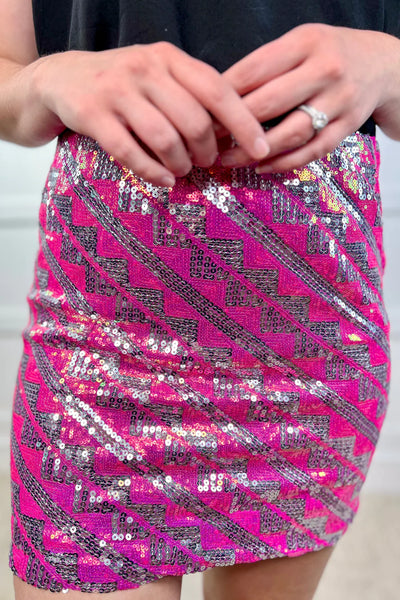 PREORDER - Jess Lea Bring The Drama Sequin Skirt