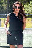PREORDER - Everyday Polo Tank - After Dark Polka Dot