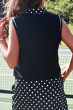 PREORDER - Everyday Polo Tank - After Dark Polka Dot