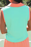 PREORDER - Everyday Polo Tank - Mint/Coral