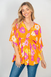 S-XL Give Me All The Hawaii Vibes Woven Dolman Top