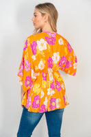 S-XL Give Me All The Hawaii Vibes Woven Dolman Top