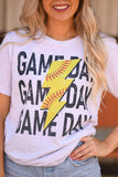 PREORDER - Softball Game Day Bolt Graphic Tee