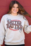 PREORDER - Hey Batter Batter Swing Leopard Baseball Tee or Sweatshirt