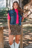 PREORDER - S-XL Jess Lea Kora Short Sleeve Mesh Top - Magenta
