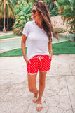 PREORDER - LARGE XL Jess Lea Red Polka Dot Everyday Shorts