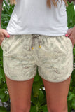 PREORDER - Jess Lea Chloe Camo Everyday Shorts - White