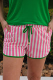 PREORDER - Jess Lea Melon Poppy Stripes Everyday Shorts