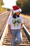 PREORDER - Grinch Christmas Bow Graphic Top