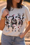 PREORDER - Christmas Cows Graphic Top