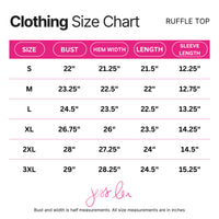 PREORDER - Jess Lea Sideline Sparkle Ruffle Top - Purple